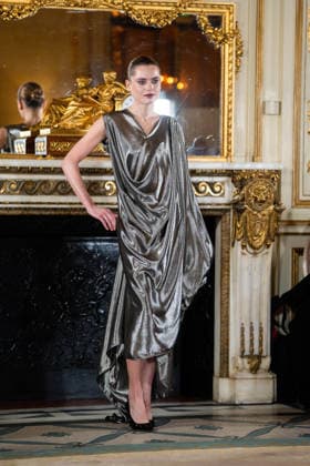 PFW - Imane Ayissi Runway Anastasia Degtyarenko walks the runway during the Imane Ayissi Haute Couture Week Spring Summer 2026 show as part of Paris Fashion Week Paris, France on January 26, 2026. Photo by LounisPhotography ABACAPRESS.COM Paris France  Copyright: xLounisPhotography ABACAx
