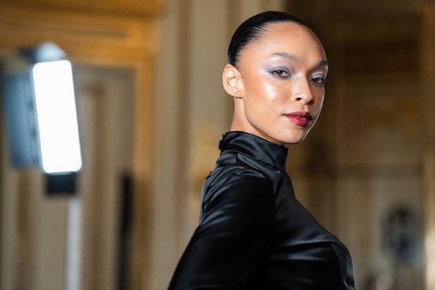 PFW - Imane Ayissi Runway Ophely Mezino walks the runway during the Imane Ayissi Haute Couture Week Spring Summer 2026 show as part of Paris Fashion Week Paris, France on January 26, 2026. Photo by LounisPhotography ABACAPRESS.COM Paris France  Copyright: xLounisPhotography ABACAx
