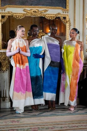 Imane Ayissi - Runway - Paris Fashion Week - Haute Couture Week Spring Summer 2026 Ophely Mezino, Nala Luuna Diagouraga and Anastasia Degtyarenko walks the runway during the Imane Ayissi Haute Couture Week Spring Summer 2026 show as part of Paris Fashion Week, Credit:Lounis Tiar Avalon United Kingdom, Paris  Copyright: xLounisxTiarx xAvalonx 1069624593