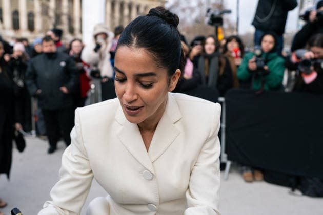PFW - Schiaparelli Outside Leila beikhti attends the Schiaparelli Haute Couture Week Spring Summer 2026 show as part of Paris Fashion Week on January 26, 2026 in Paris, France . Photo by LounisPhotography ABACAPRESS.COM Paris France  Copyright: xLounisPhotography ABACAx