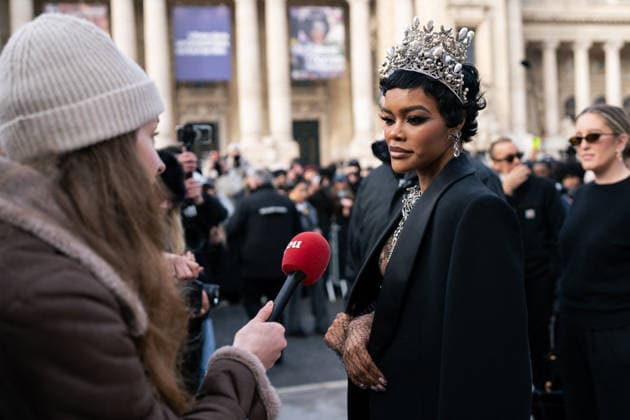 PFW - Schiaparelli Outside Teyana Taylor attends the Schiaparelli Haute Couture Week Spring Summer 2026 show as part of Paris Fashion Week on January 26, 2026 in Paris, France . Photo by LounisPhotography ABACAPRESS.COM Paris France  Copyright: xLounisPhotography ABACAx
