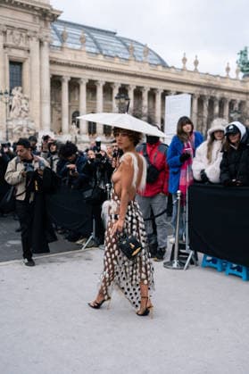 PFW - Schiaparelli Outside Nadia Lee Cohen attends the Schiaparelli Haute Couture Week Spring Summer 2026 show as part of Paris Fashion Week on January 26, 2026 in Paris, France . Photo by LounisPhotography ABACAPRESS.COM Paris France  Copyright: xLounisPhotography ABACAx