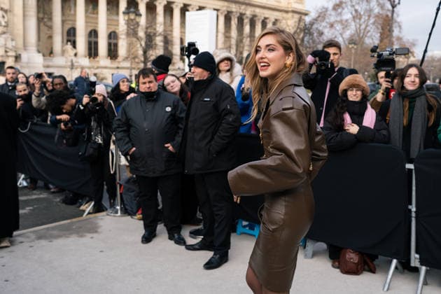 Schiaparelli - Outside Arrivals - Paris Fashion Week - Haute Couture Week Spring Summer 2026 Chiara Ferragni attends the Schiaparelli Haute Couture Week Spring Summer 2026 show as part of Paris Fashion Week on January 26, 2026 in Paris, France, Credit:Lounis Tiar Avalon France, Paris  Copyright: xLounisxTiarx xAvalonx 1069630474