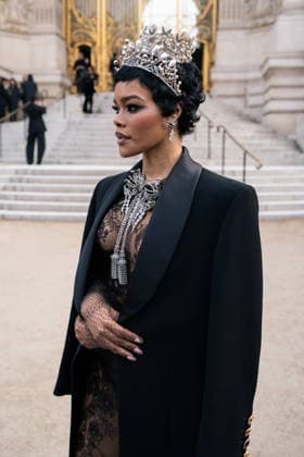 Schiaparelli - Outside Arrivals - Paris Fashion Week - Haute Couture Week Spring Summer 2026 Teyana Taylor attends the Schiaparelli Haute Couture Week Spring Summer 2026 show as part of Paris Fashion Week on January 26, 2026 in Paris, France, Credit:Lounis Tiar Avalon France, Paris  Copyright: xLounisxTiarx xAvalonx 1069630827