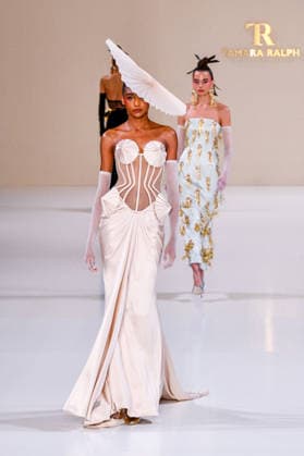 PFW - Haute Couture - Tamara Ralph Runway A model walks the runway during the Tamara Ralph Haute Couture Week Spring Summer 2026 show as part of Paris Fashion Week on January 26, 2026 in Paris, France. Photo by Shootpix ABACAPRESS.COM Paris France  Copyright: xShootPix ABACAx