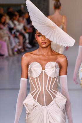 PFW - Haute Couture - Tamara Ralph Runway A model walks the runway during the Tamara Ralph Haute Couture Week Spring Summer 2026 show as part of Paris Fashion Week on January 26, 2026 in Paris, France. Photo by Shootpix ABACAPRESS.COM Paris France  Copyright: xShootPix ABACAx