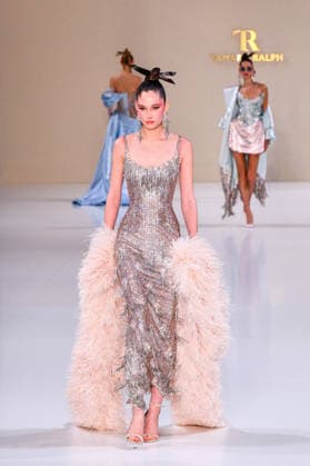 PFW - Haute Couture - Tamara Ralph Runway A model walks the runway during the Tamara Ralph Haute Couture Week Spring Summer 2026 show as part of Paris Fashion Week on January 26, 2026 in Paris, France. Photo by Shootpix ABACAPRESS.COM Paris France  Copyright: xShootPix ABACAx