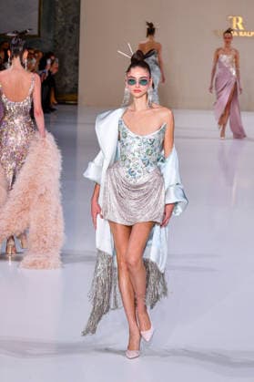 PFW - Haute Couture - Tamara Ralph Runway A model walks the runway during the Tamara Ralph Haute Couture Week Spring Summer 2026 show as part of Paris Fashion Week on January 26, 2026 in Paris, France. Photo by Shootpix ABACAPRESS.COM Paris France  Copyright: xShootPix ABACAx