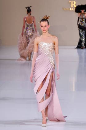 PFW - Haute Couture - Tamara Ralph Runway A model walks the runway during the Tamara Ralph Haute Couture Week Spring Summer 2026 show as part of Paris Fashion Week on January 26, 2026 in Paris, France. Photo by Shootpix ABACAPRESS.COM Paris France  Copyright: xShootPix ABACAx
