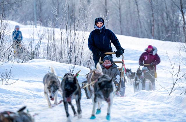 27-01-2026 Norway Princess Ingrid Alexandra during a dog sledding tour along a route used in the Finnmark race and the Barents secretariat in Kirkenes. Â  Copyright: xPPEx