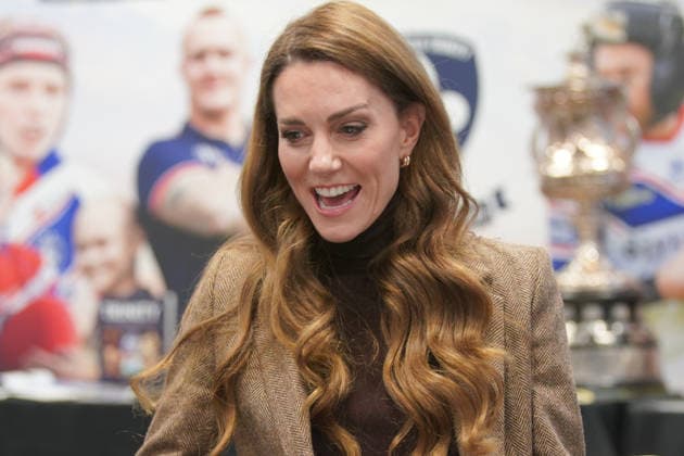 . 27 01 2026. Wakefield, United Kingdom. Kate Middleton, the Princess of Wales, during a visit to Wakefield Trinity Rugby League club in Wakefield, United Kingdom.  xPoolx xi-Imagesx IIM-26528-0033