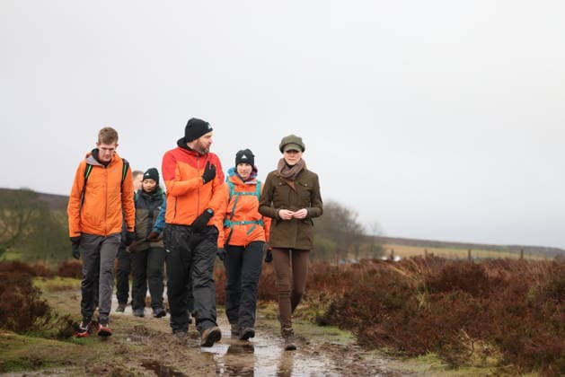 Princess of Wales visits Mind Over Mountains charity in Peak District, UK, 27 January 2026 The Princess of Wales visits organisations including Mind Over Mountains in the North of England on 27 January 2026, to shine a light on the healing power of creativity, community and nature for individuals who have experienced trauma, isolation and poor mental heal. Mind Over Mountains, a charity offering professional mental health support through therapeutic outdoor experiences, for a supported wellbeing walk in the Peak District., Credit:Ian Vogler Avalon UK, Sheffiled  Copyright: xIanxVoglerx xAvalonx 1069804287