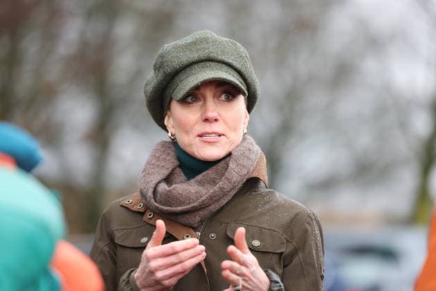Princess of Wales visits Mind Over Mountains charity in Peak District, UK, 27 January 2026 The Princess of Wales visits organisations including Mind Over Mountains in the North of England on 27 January 2026, to shine a light on the healing power of creativity, community and nature for individuals who have experienced trauma, isolation and poor mental heal. Mind Over Mountains, a charity offering professional mental health support through therapeutic outdoor experiences, for a supported wellbeing walk in the Peak District., Credit:Ian Vogler Avalon UK, Sheffiled  Copyright: xIanxVoglerx xAvalonx 1069804326