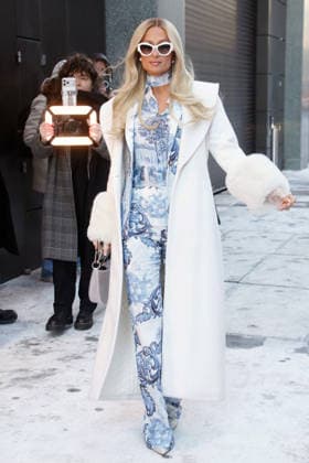 NEW YORK, NY- JANUARY 27: Paris Hilton seen at Live with Kelly & Mark on January 27, 2026 in New York City. Copyright: xRWx
