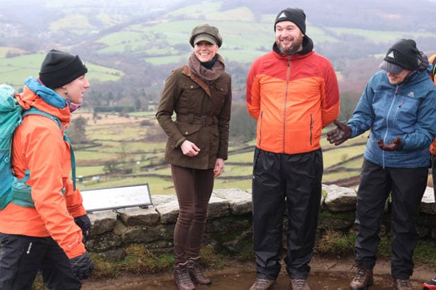 . 27 01 2026. Peak District, United Kingdom. Kate Middleton, the Princess of Wales, during a walk with the charity Mind Over Mountains , in the Peak District.,United Kingdom.  xPoolx xi-Imagesx IIM-26528-0049