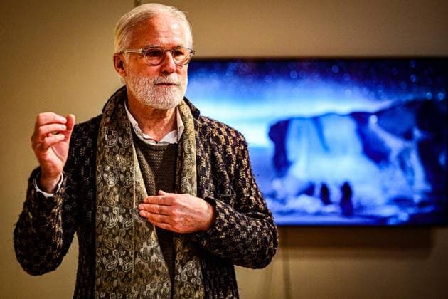 Fotograf Ragnar Axelsson ** NUR FÜR REDAKTIONELLE ZWECKE ** EDITORIAL USE ONLY **<p>Fotograf Ragnar Axelsson, Einzelausstellung Arctic Heroes Verborgene Geschichten nimmt Besucher in den Nordischen Botschaften in Berlin mit in die arktischen Eiswelten des renommierten Fotografen Ragnar Axelsson aus Island, auch bekannt unter dem Namen RAX., fotografiert am 27.01.2026 in Berlin. Berlin Berlin Berlin Copyright: MaurizioxGambarini