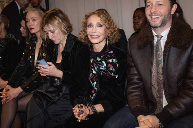 PFW - Giorgio Armani Prive Front Row Valeria Bruni Tedeschi, Marisa Berenson and Derek Blasberg attending the Giorgio Armani Prive Haute Couture Week Spring Summer 2026 show as part of Paris Fashion Week on January 27, 2026 in Paris, France. Photo by Alexis Jumeau ABACAPRESS.COM Paris France  Copyright: xJumeauxAlexis ABACAx