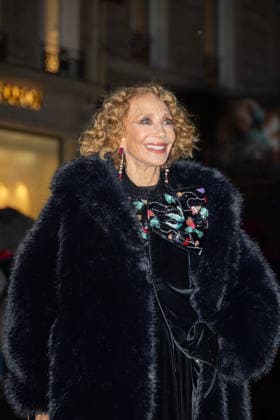 PFW Haute Couture Armani Outside Arrivals Marisa Berenson arriving at the Schiaparelli show during Paris Fashion Week Haute Couture on January 27, 2026 in Paris, France. Photo by Nasser Berzane ABACAPRESS.COM Paris France  Copyright: xBerzanexNasser ABACAx