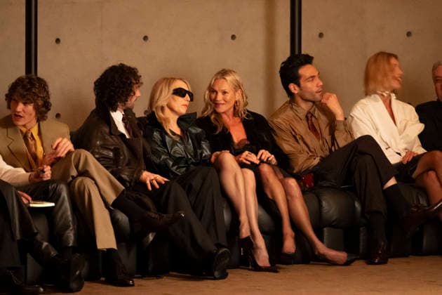 PFW Saint Laurent front row EB Kate Moss, Sam Taylor-Johnson, Aaron Taylor-Johnson, Diego Calva attend the Yves Saint Laurent Menswear Ready-to-wear Fall-Winter 2026 2027 collection fashion show on the sidelines of the Paris Haute Couture Fashion Week, in Paris, on January 27, 2026.Photo by Eliot Blondet ABACAPRESS.COM Paris France France  Copyright: xBlondetxEliot ABACAx