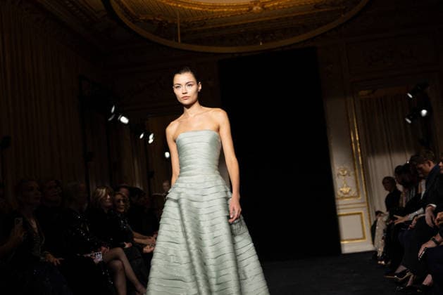 PFW Giorgio Armani Runway - Paris AJ A model presents a creation for Giorgio Armani Prive for Women s Haute Couture Spring Summer 2026 collection fashion show as part of the Paris Haute Couture Fashion Week, in Paris, on January 27, 2026. Photo by Alexis Jumeau ABACAPRESS.COM Paris France  Copyright: xJumeauxAlexis ABACAx