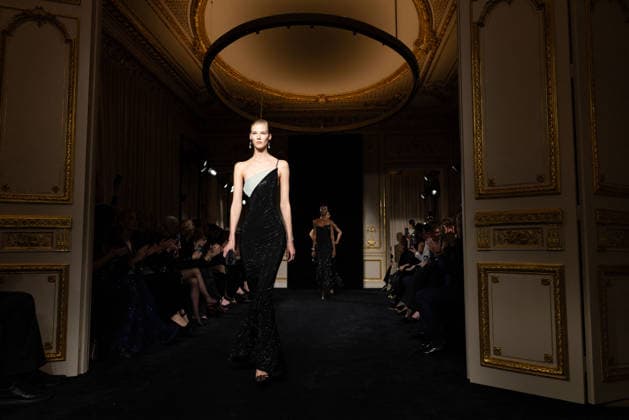 PFW Giorgio Armani Runway - Paris AJ A model presents a creation for Giorgio Armani Prive for Women s Haute Couture Spring Summer 2026 collection fashion show as part of the Paris Haute Couture Fashion Week, in Paris, on January 27, 2026. Photo by Alexis Jumeau ABACAPRESS.COM Paris France  Copyright: xJumeauxAlexis ABACAx