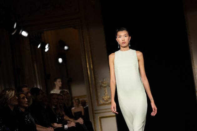 PFW Giorgio Armani Runway - Paris AJ A model presents a creation for Giorgio Armani Prive for Women s Haute Couture Spring Summer 2026 collection fashion show as part of the Paris Haute Couture Fashion Week, in Paris, on January 27, 2026. Photo by Alexis Jumeau ABACAPRESS.COM Paris France  Copyright: xJumeauxAlexis ABACAx
