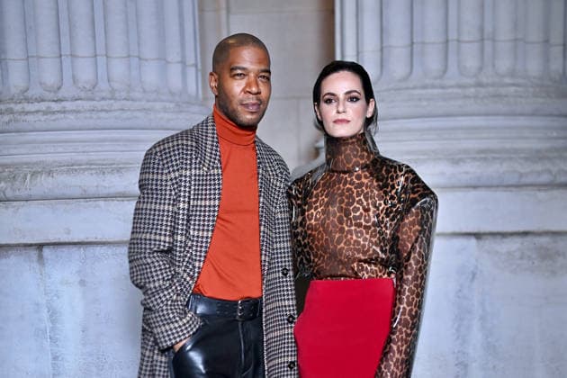 PFW - Saint Laurent Photocall Kid Cudi and Lola Abecassis Sartore attends the Saint Laurent Menswear Fall Winter 2026-2027 show as part of Paris Fashion Week on January 27, 2026 in Paris, France. Photo by Franck Castel ABACAPRESS.COM Paris France  Copyright: xCastelxFranck ABACAx