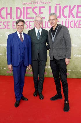 Christian Röhrig, Hans-Joachim Heßler und Alexander Wolfrum bei der Premiere des Kinofilms Ach, diese Lücke, diese entsetzliche Lücke im Mathäser Filmpalast. München, 27.01.2026