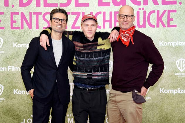 Simon Verhoeven, Bruno Alexander und Joachim Meyerhoff bei der Premiere des Kinofilms Ach, diese Lücke, diese entsetzliche Lücke im Mathäser Filmpalast. München, 27.01.2026