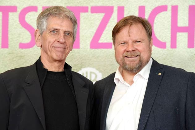 Michael A. Grimm mit Gast bei der Premiere des Kinofilms Ach, diese Lücke, diese entsetzliche Lücke im Mathäser Filmpalast. München, 27.01.2026
