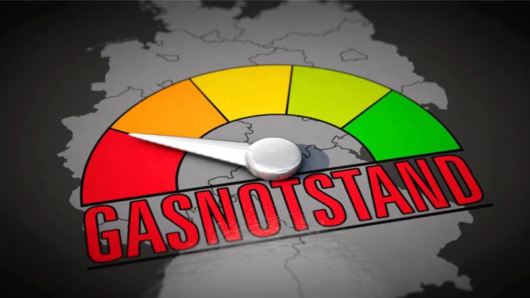 Gasnotstand Leere Gasspeicher in Deutschland Symbolbild zum Thema Gasmangel, Gasnotstand, Gasmangellage usw. in Deutschland *** Gas emergency Empty gas storage facilities in Germany Symbolic image on the subject of gas shortage, gas emergency, gas shortage situation etc. in Germany