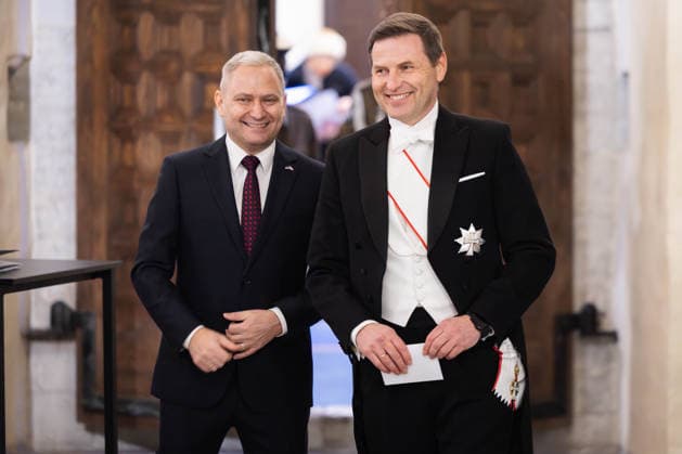 27.01.2026, Tallinn. King Frederik X of Denmark and Queen Mary will be in Estonia on a state visit at the invitation of President Alar Karis. President Alar Karis hosted a state dinner in honor of the Danish royal couple at the Niguliste Museum. The dinner was preceded by a formal concert. Photo: Madis Veltman Postimees Tallinn Harjumaa Estonia 1MV27JAN26C05  Copyright: xMadisxVeltmanx Minister of Defense Hanno Pevkur