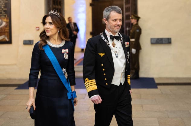 27.01.2026, Tallinn. King Frederik X of Denmark and Queen Mary will be in Estonia on a state visit at the invitation of President Alar Karis. President Alar Karis hosted a state dinner in honor of the Danish royal couple at the Niguliste Museum. The dinner was preceded by a formal concert. Photo: Madis Veltman Postimees Tallinn Harjumaa Estonia 1MV27JAN26C19  Copyright: xMadisxVeltmanx King Frederik X, Queen Mary