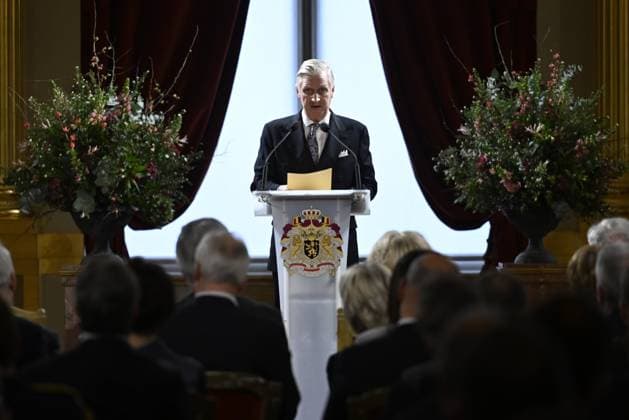 King Philippe and Queen Mathilde receive the country s leading authorities BRUSSELS, BELGIUM - JANUARY 28 : To mark the New Year, King Philippe and Queen Mathilde receive the country s leading authorities at the Royal Palace in Brussels, in the presence of Prince Laurent and Princess Claire. King Philippe and Prime Minister Bart De Wever deliver their annual address to the country s authorities on January 28, 2026 in Brussels, Belgium, 28 01 2026 Brussels Belgium  Copyright: xDidierxLebrunx