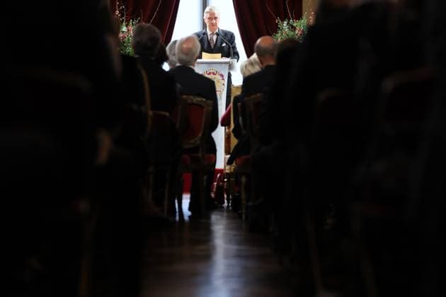 King Philippe - Filip of Belgium delivers a speech at a New Year s reception organized by the Royal Family for the Belgian Authorities, at the Royal Palace in Brussels, Wednesday 28 January 2026.  BENOITxDOPPAGNE 159226025