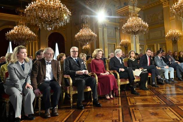 King Philippe and Queen Mathilde receive the country s leading authorities BRUSSELS, BELGIUM - JANUARY 28 : To mark the New Year, King Philippe and Queen Mathilde receive the country s leading authorities at the Royal Palace in Brussels, in the presence of Prince Laurent and Princess Claire. King Philippe and Prime Minister Bart De Wever deliver their annual address to the country s authorities on January 28, 2026 in Brussels, Belgium, 28 01 2026 Brussels Belgium  Copyright: xDidierxLebrunx