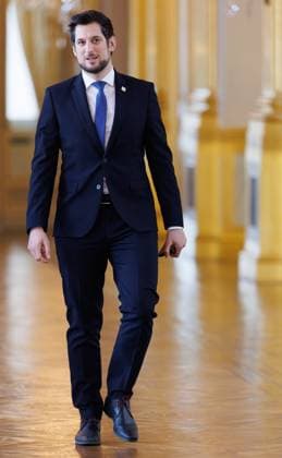 Walloon Minister President Adrien Dolimont pictured prior to a New Year s reception organized by the Royal Family for the Belgian Authorities, at the Royal Palace in Brussels, Wednesday 28 January 2026.  BENOITxDOPPAGNE 159258270
