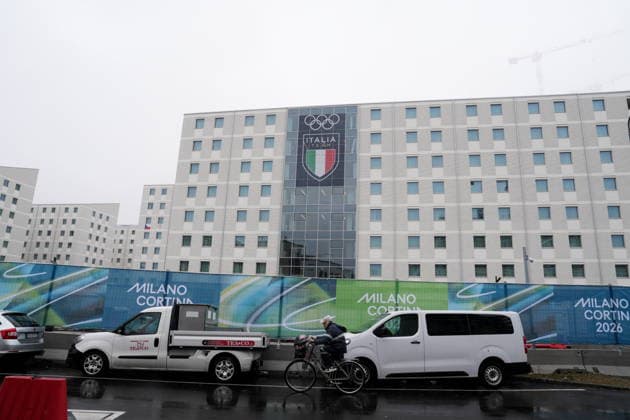 Milan, Olympic Village that will host the athletes of the Milan Cortina 2026 Winter Olympic and Paralympic Games, change of traffic and metal detector at the entrance  Copyright: xDuilioxPiaggesix xipa-agency.netx xDuilioxPiaggesix IPA_Agency_IPA70654512