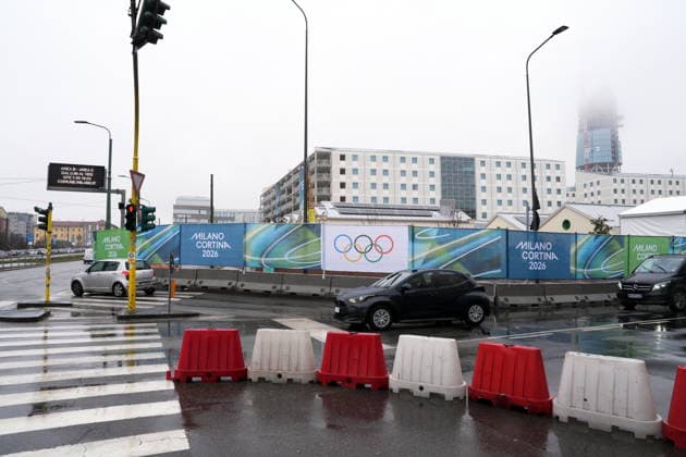 Milan, Olympic Village that will host the athletes of the Milan Cortina 2026 Winter Olympic and Paralympic Games, change of traffic and metal detector at the entrance  Copyright: xDuilioxPiaggesix xipa-agency.netx xDuilioxPiaggesix IPA_Agency_IPA70654555