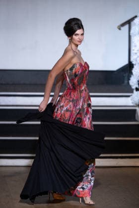 PFW - Franck Sorbier Runway A model walks the runway during the Franck Sorbier Haute Couture Week Spring Summer 2026 show as part of Paris Fashion Week on January 27, 2026 in Paris, France. Photo by Laurent Zabulon ABACAPRESS.COM Paris France  Copyright: xZabulonxLaurent ABACAx