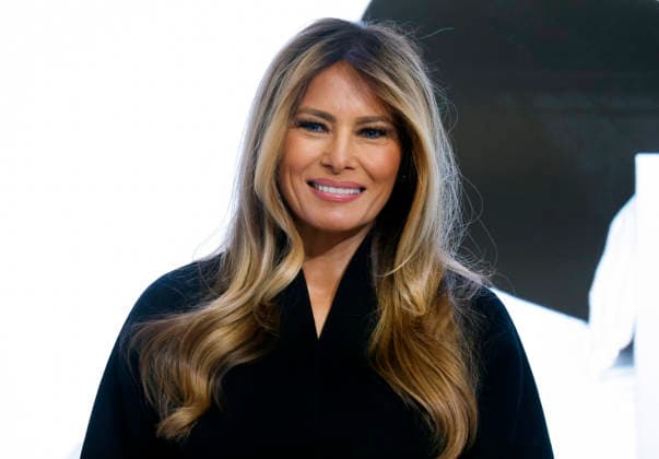 First lady Melania Trump delivers remarks before ringing the opening bell at the New York Stock Exchange on Wall Street on Wednesday, January 28, 2026 in New York City. The First Lady made the appearance as part of her publicity tour for the film, Melania, which documents her life in the 20 days leading up to President Donald Trump s second inauguration.  NYP202601028120 JOHNxANGELILLO