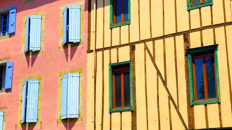 Medieval architecture, Mirepoix, Ariege, France Copyright: GeraintxTellem 1365-1388