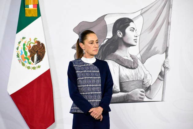 MexicoÃ¢â‚¬â ¢s President Claudia Sheinbaum Pardo, speaks about the compensation for the victims killed and injured in the Interoceanic train accident during a news conference at the National Palace. on January 28, 2026, in Mexico City, Mexico. Mexico City Mexico - ZUMAe321 20260128_zia_e321_010 Copyright: xLuisxBarronx