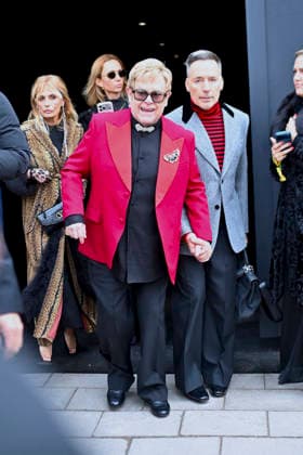Elton John and his husband David Furnish leaving the Valentino fashion show, Haute Couture Spring Summer 2026 collection at Paris Fashion Week PFW , in Paris, France, January 28, 2026 Olivier Borde Bestimage Exits Valentino fashion show as part of Haute Couture Spring Summer 2026 on January 28, 2026 in Paris, France Paris France  Copyright: xOLIVIERxBORDEx xBESTIMAGExOLIVIERxBORDEx xBESTIMAGEx