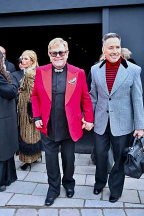 Elton John and his husband David Furnish leaving the Valentino fashion show, Haute Couture Spring Summer 2026 collection at Paris Fashion Week PFW , in Paris, France, January 28, 2026 Olivier Borde Bestimage Exits Valentino fashion show as part of Haute Couture Spring Summer 2026 on January 28, 2026 in Paris, France Paris France  Copyright: xOLIVIERxBORDEx xBESTIMAGExOLIVIERxBORDEx xBESTIMAGEx
