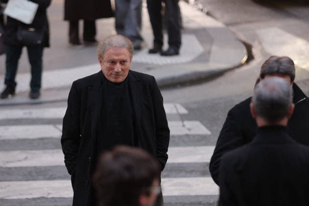 Memorial Mass for Late French Actress Brigitte Bardot - Paris French TV host Michel Drucker during a memorial mass for late French actress Brigitte Bardot at Saint-Roch church in Paris, on January 28, 2026. Photo by Nasser Berzane ABACAPRESS.COM Paris France  Copyright: xBerzanexNasser ABACAx