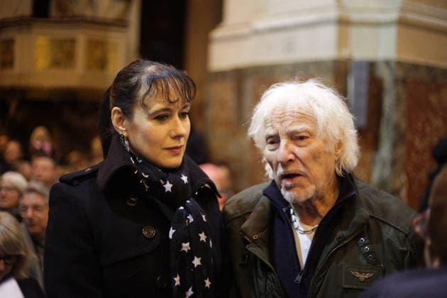 Memorial Mass for Late French Actress Brigitte Bardot - Paris French singer, songwriter, and composer Hugues Aufray during a memorial mass for late French actress Brigitte Bardot at Saint-Roch church in Paris, on January 28, 2026. Photo by Nasser Berzane ABACAPRESS.COM Paris France  Copyright: xBerzanexNasser ABACAx