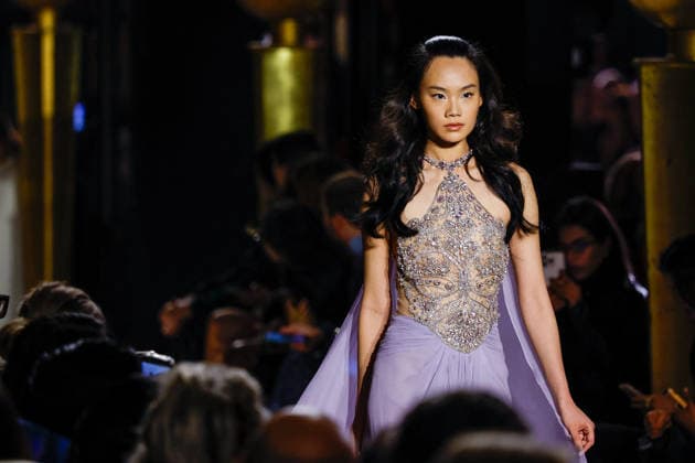 Elie Saab Haute Couture Spring Summer 2026 show as part of Paris Fashion Week PFW at the Rodin Museum, Paris, France, January 28, 2026 Bestimage Runway Elie Saab Haute Couture Week Spring Summer 2026 show as part of Paris Fashion Week on January 28, 2026 in Paris, France Paris France  Copyright: xAgencex xBestimagexAgencex xBestimagex