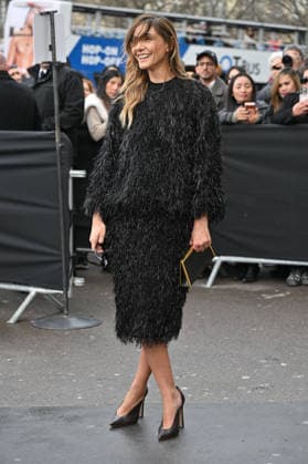 PFW Haute Couture Elie Saab Outside Arrivals Clotilde Courau arriving at Elie Saab show during Paris Fashion Week Haute Couture in Paris, France on January 28, 2026. Photo by Julien Reynaud APS-Medias ABACAPRESS.COM Paris France  Copyright: xReynaudxJulien APS-Medias ABACAx