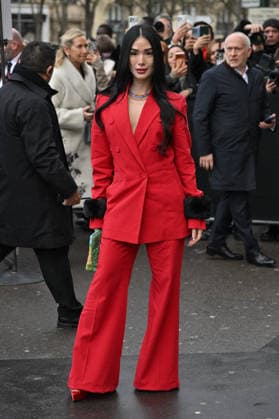 PFW Haute Couture Elie Saab Outside Arrivals Heart Evangelista arriving at Elie Saab show during Paris Fashion Week Haute Couture in Paris, France on January 28, 2026. Photo by Julien Reynaud APS-Medias ABACAPRESS.COM Paris France  Copyright: xReynaudxJulien APS-Medias ABACAx